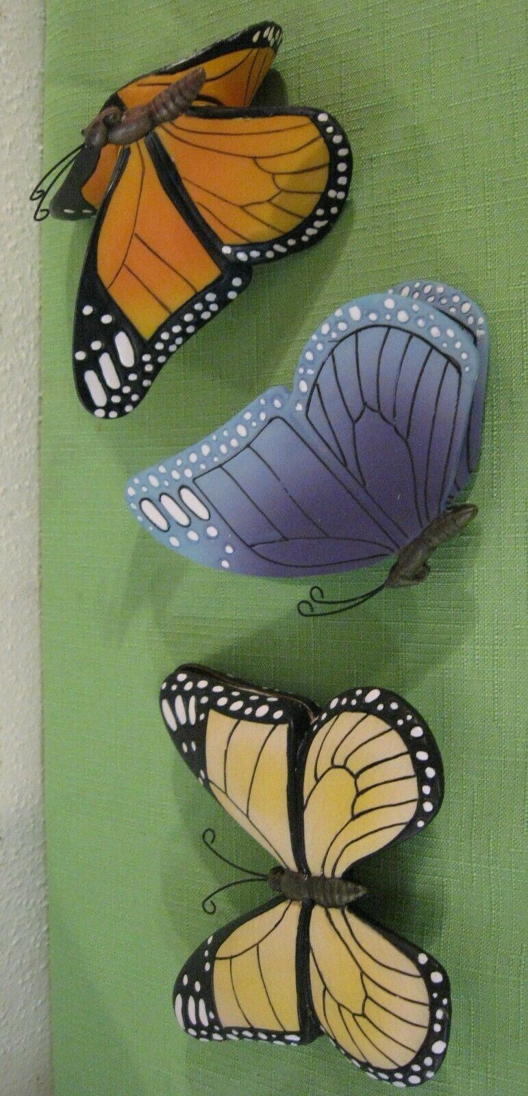 Rare Butterfly Curtain Two-Sided 3D Magnets -- Set of Three by MSR Imports 2003