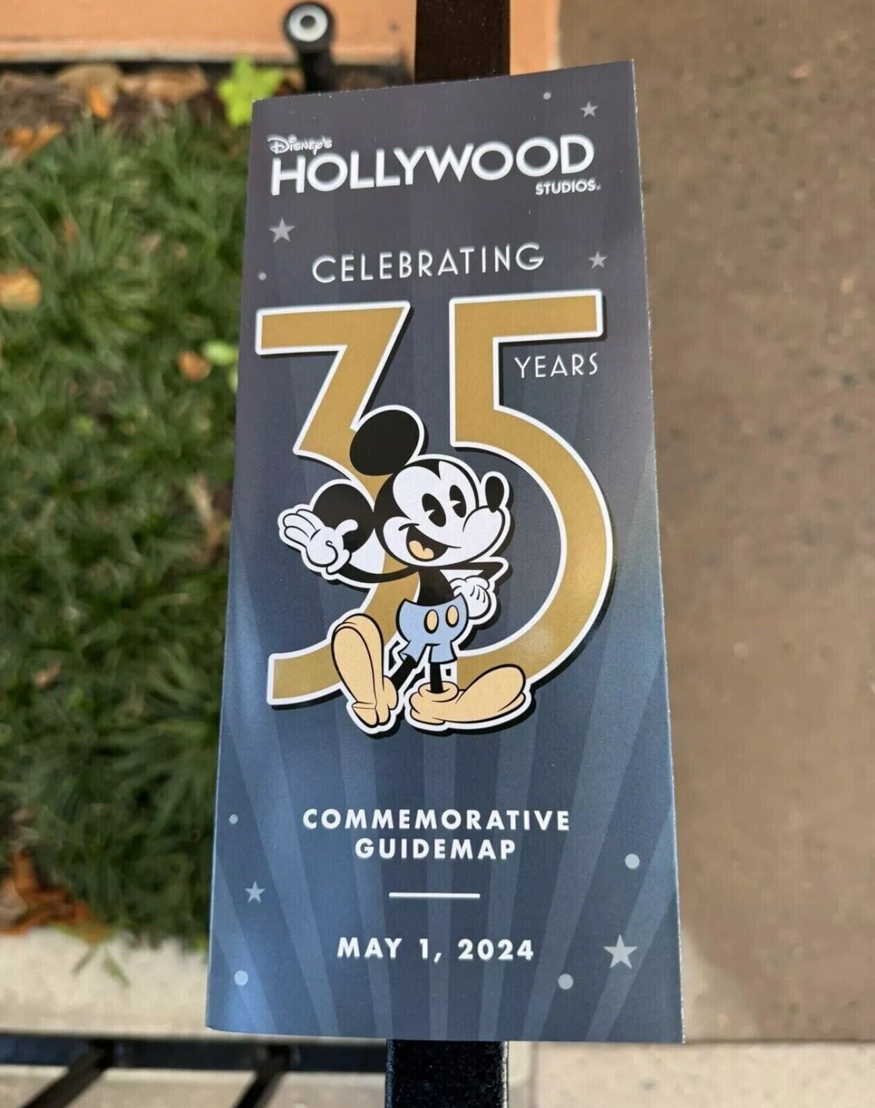 Hollywood Studios 35th Anniversary Park Map Poster