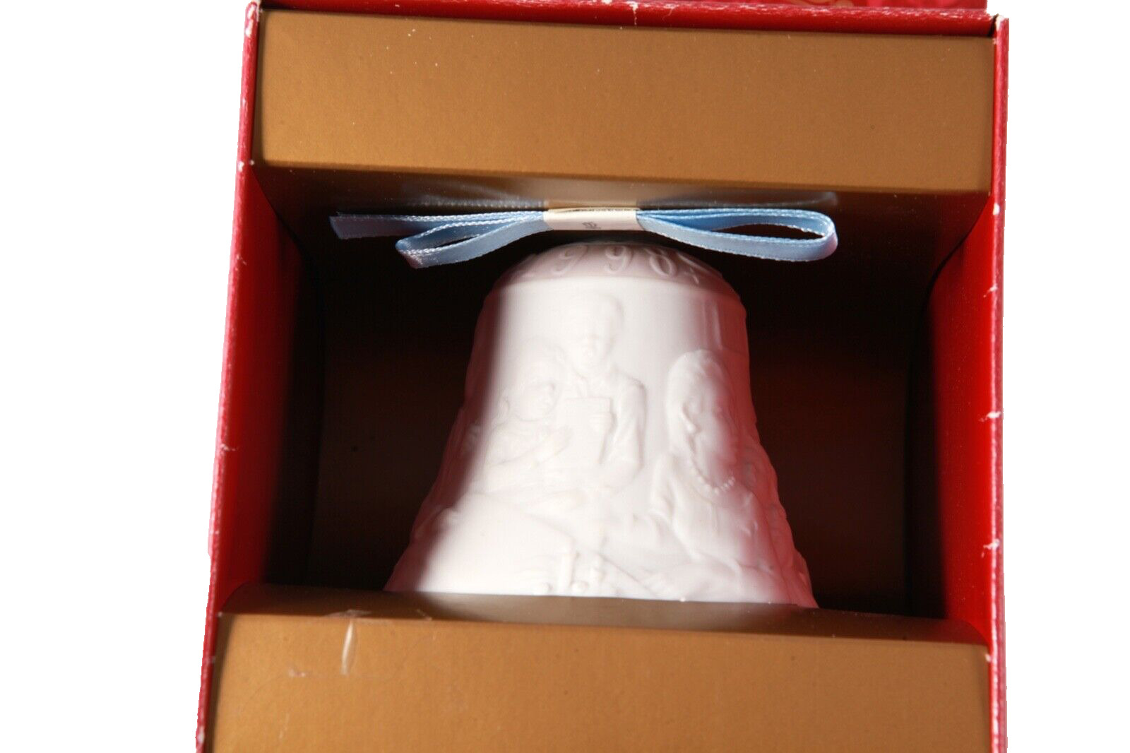 VTG Lladro Fine Matte Porcelain Annual Christmas Bell 1998 Spain New Open Box
