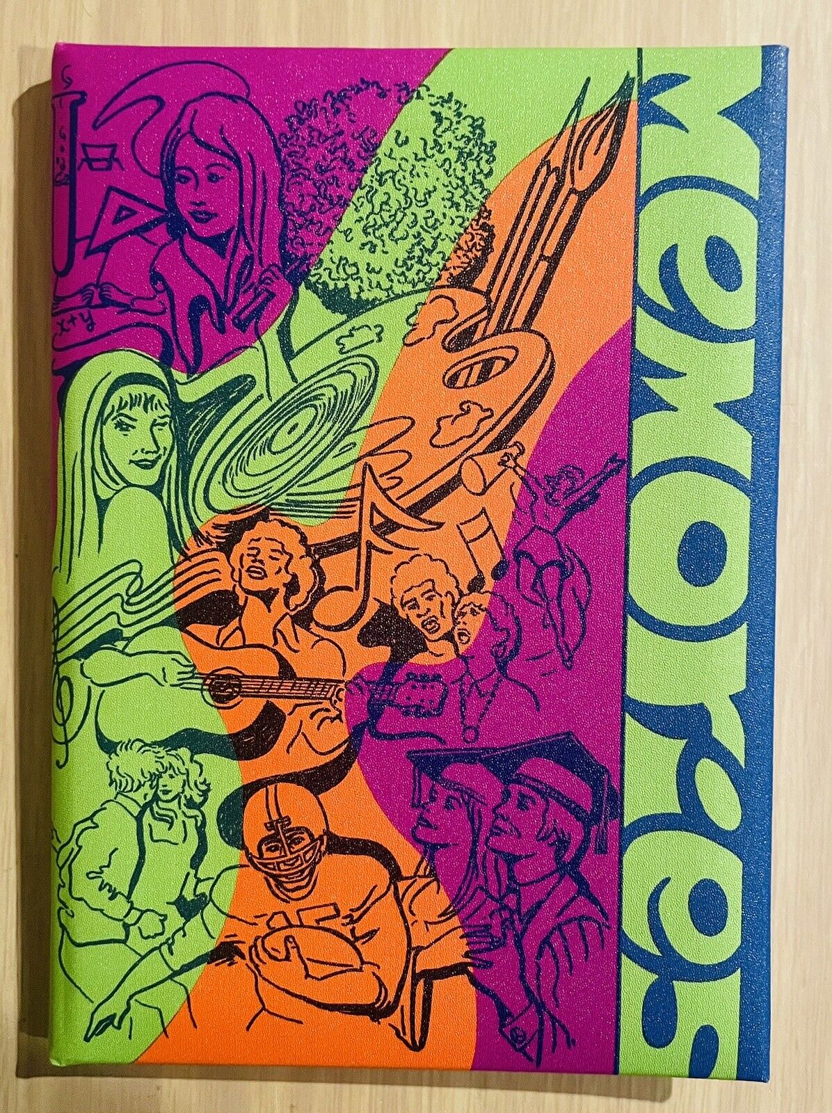 Vintage Senior Memory Book 1960s Generic High School Scrapbook - New