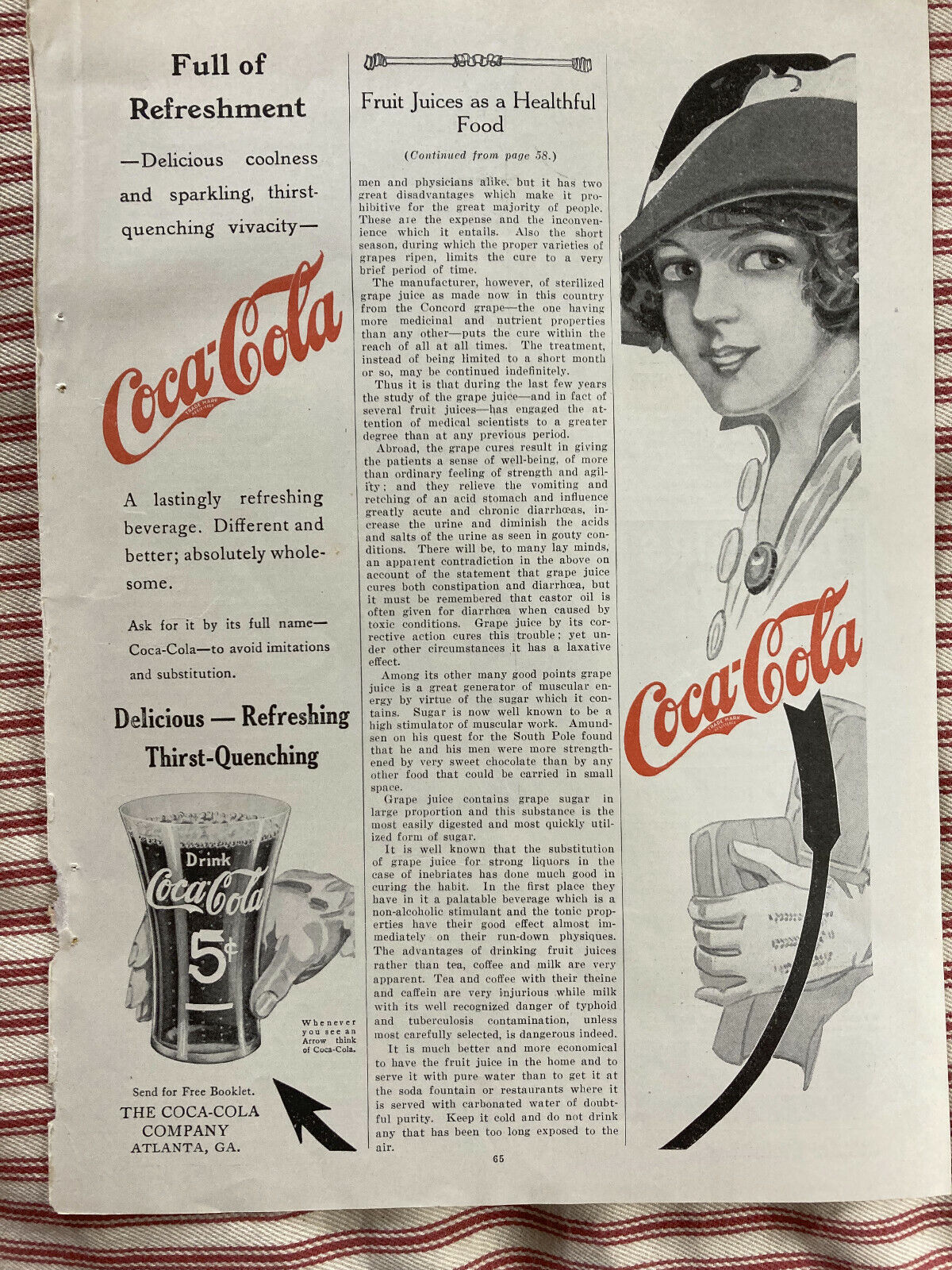 Collection of 1913 Advertisements from Mother\'s Magazine - Coca-Cola - Nestles