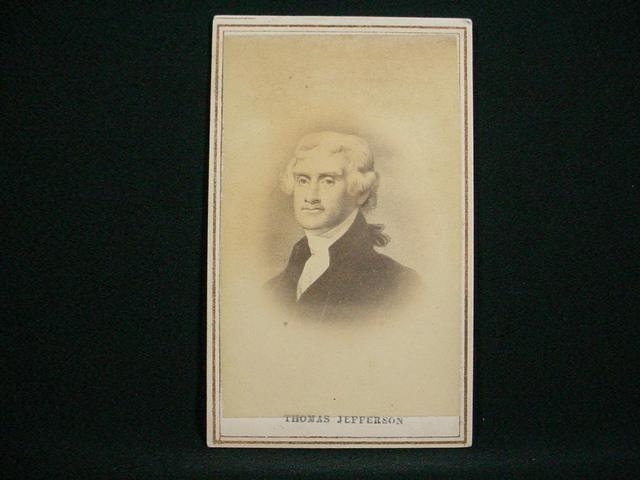 NobleSpirit {3970} Fantastic Thomas Jefferson Early Cabinet Card