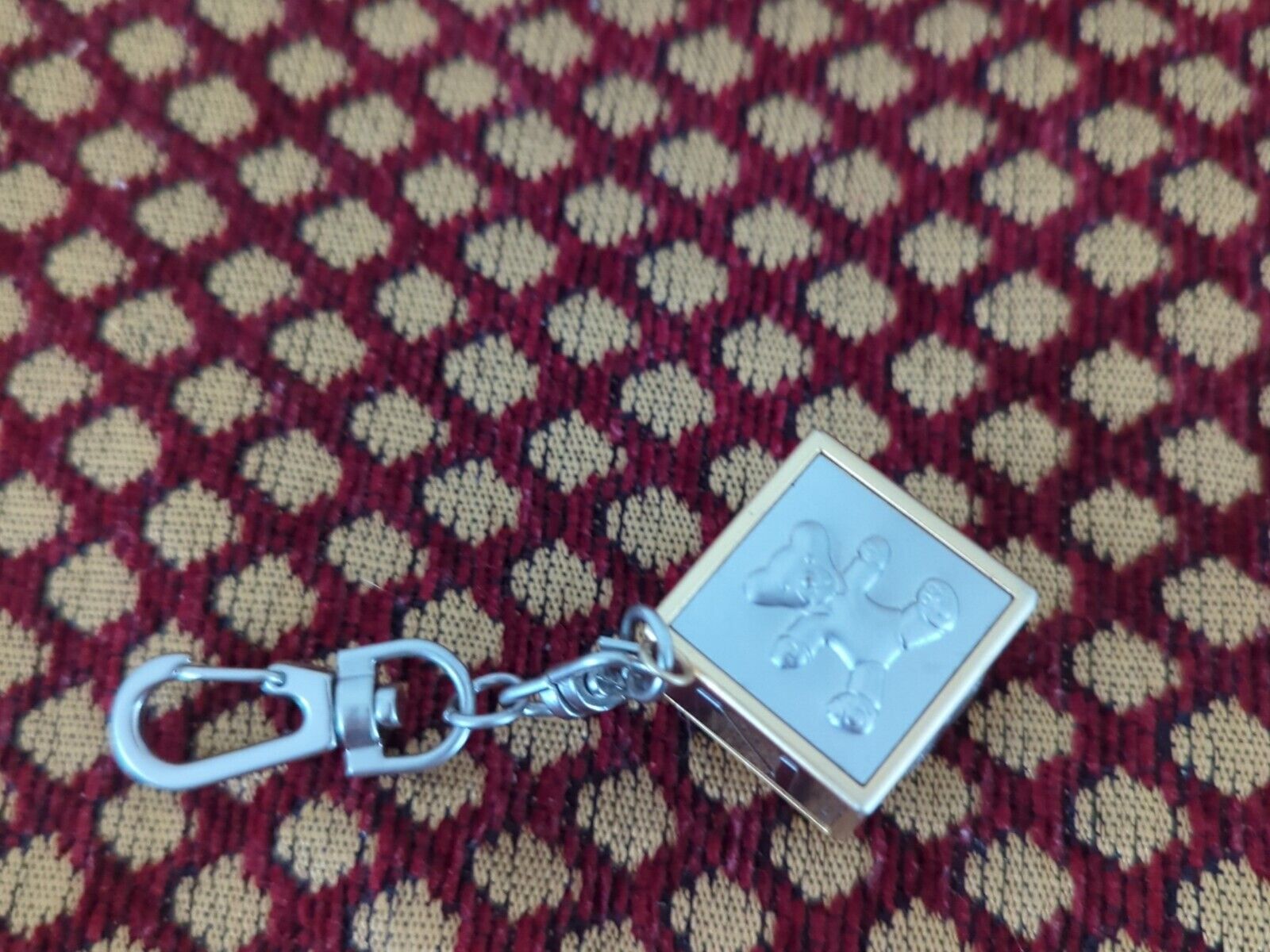 Vintage Neiman Marcus Rare Keychain Block Cube/ Teddy Bear-Heart- Butterfly 