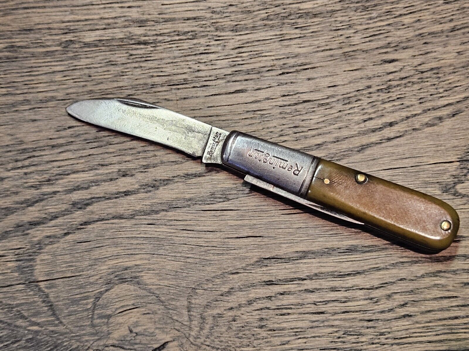 REMINGTON BARLOW KNIFE  STRAIGHT LINE STAMP PRE WWII OLD VINTAGE RARE 