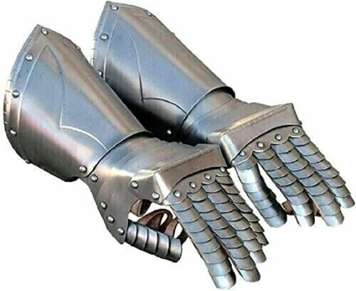 Late Medieval Steel Kinght Gauntlet Hand Gloves SCA Cosplay Gauntlet