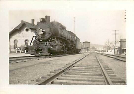 1930s Steam Engine Railroad Old Train Station Multiple Tracks Engine Coal Photo