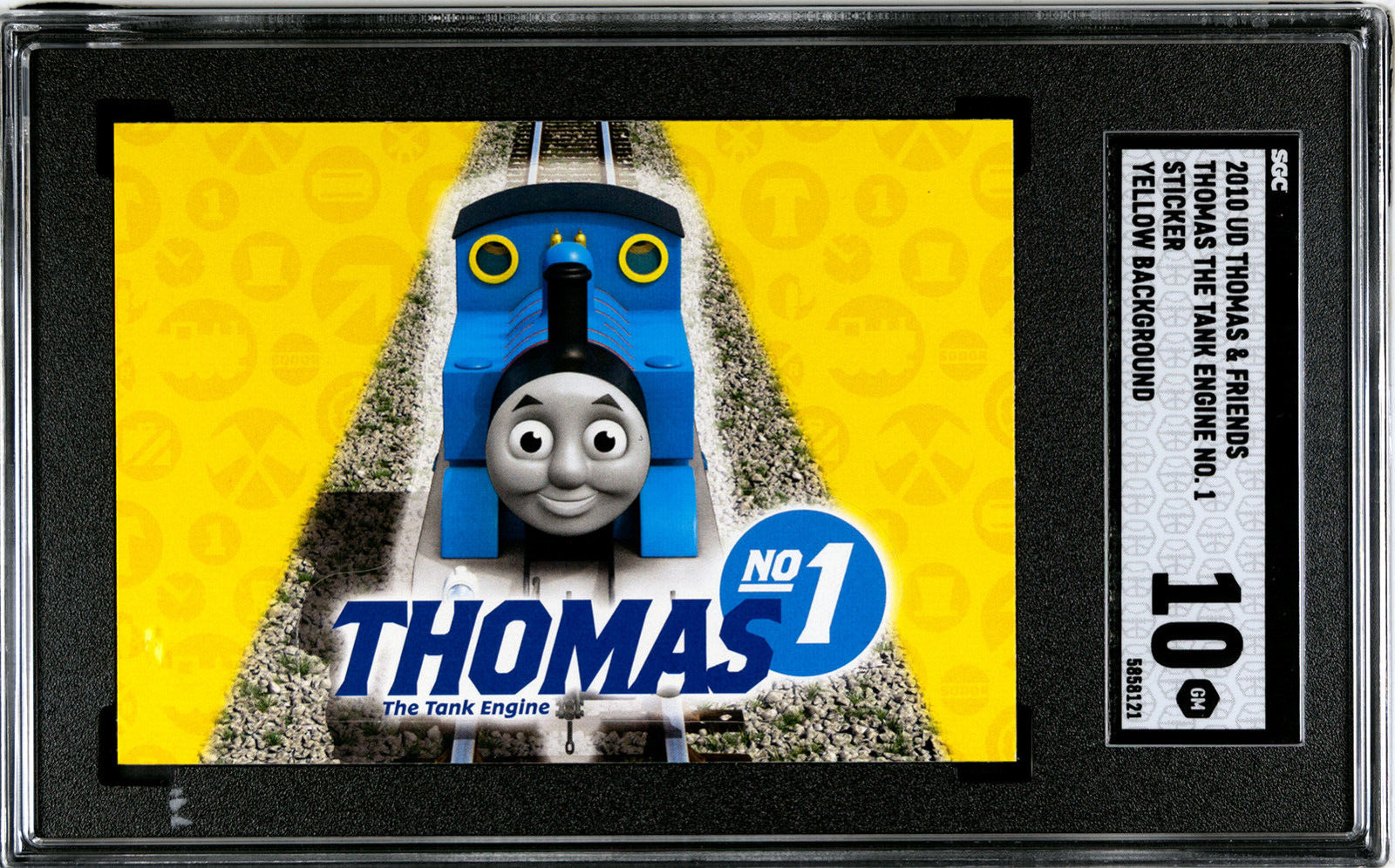 Thomas the Train Yellow SGC 10 Gem Mint 2010 UD Thomas & Friends**Pop 1**(121)