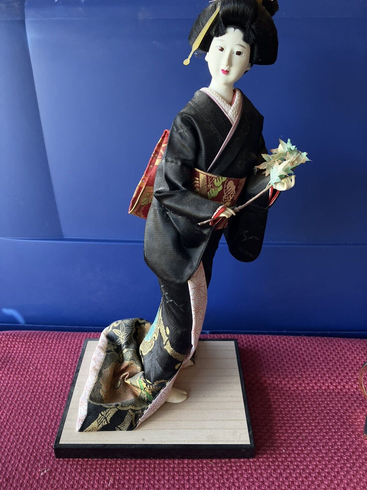 Vintage Japanese Doll Gofun Kimono Geisha Maiko Traditional Folk Craft Japan
