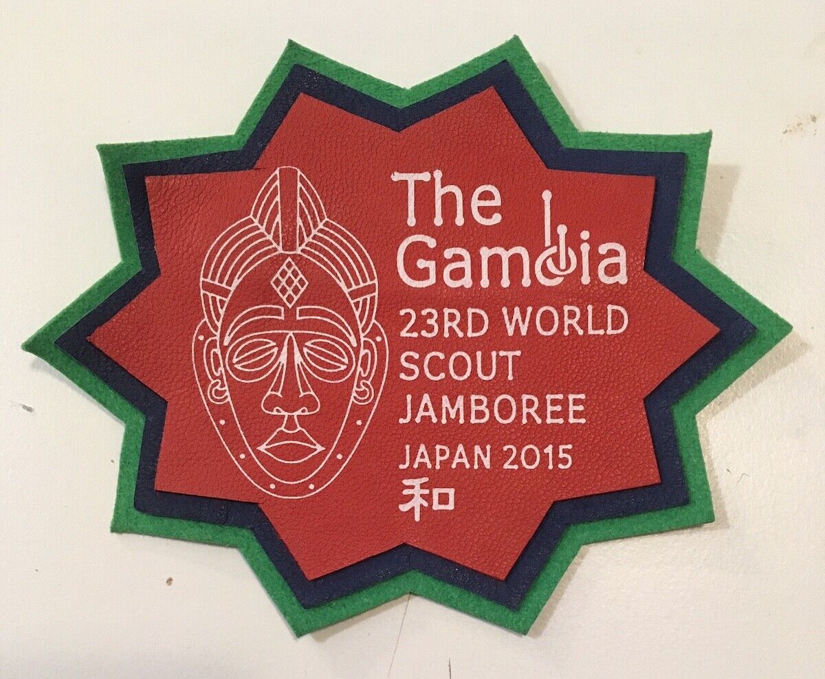 2019 2015 23RD World Scout Jamboree THE GAMBIA Contingent badge
