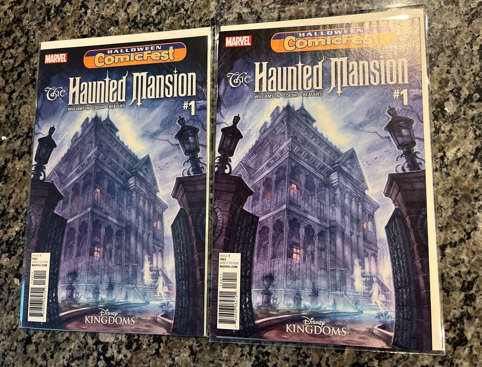 Disney The Haunted Mansion #1 Halloween Comicfest Marvel Comics (x2)
