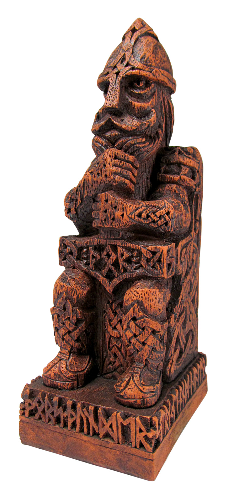Thor Statue - Dryad Design - Wood Finish - Norse Heathen Asatru Viking God