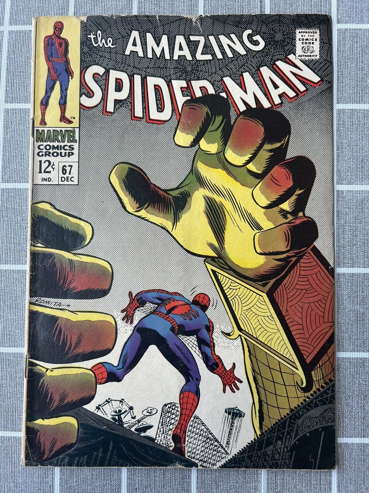 The Amazing Spider Man #67 Mysterio 1st App Of Randy Robertson Vintage 1968 VF-