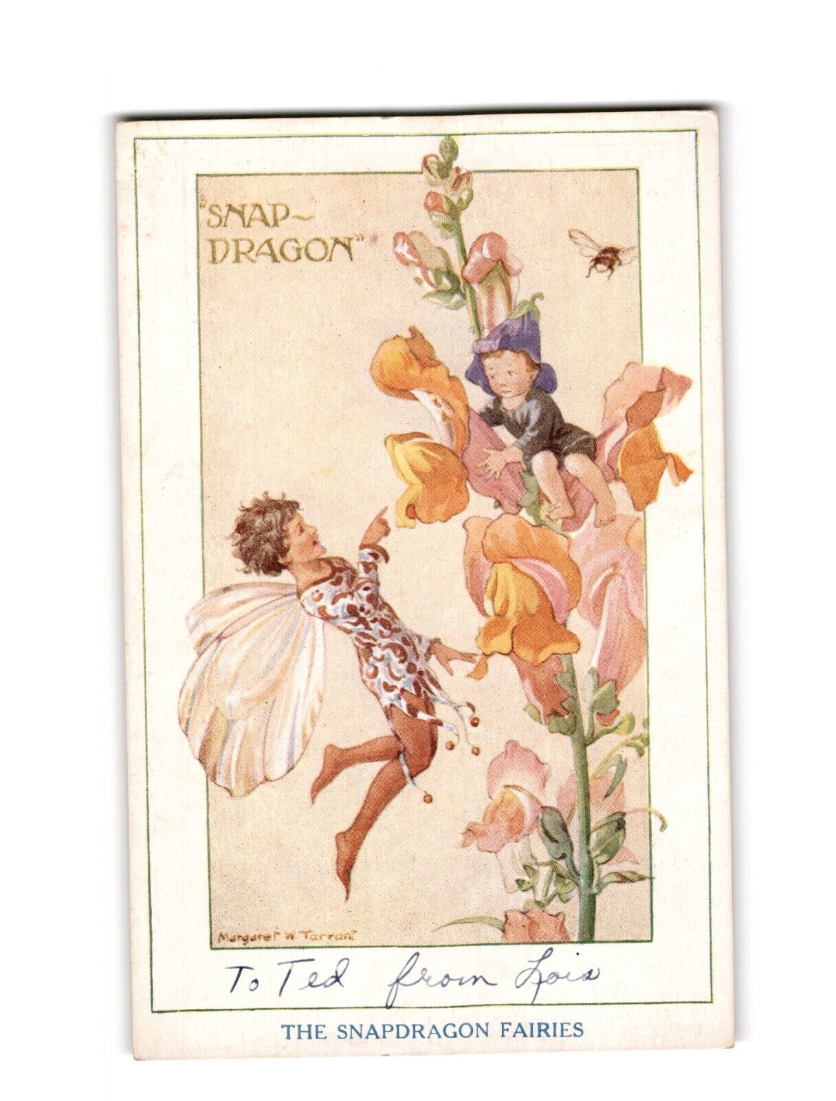 Margaret W. Tarrant Illustration Postcard: The Snapdragon Fairies