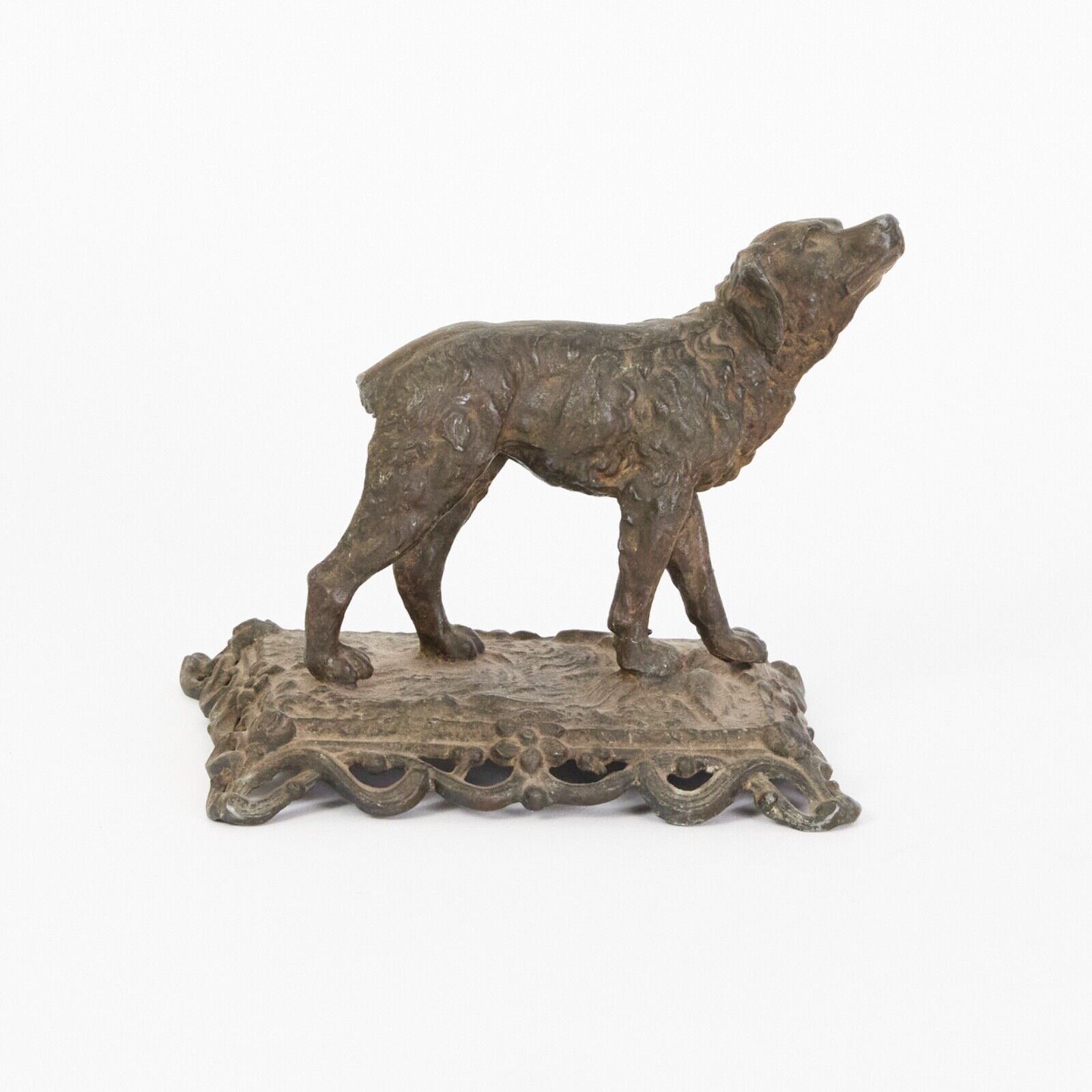 Antique Bronze Hunting Dog, Early 1900\'s, Florence, Italy