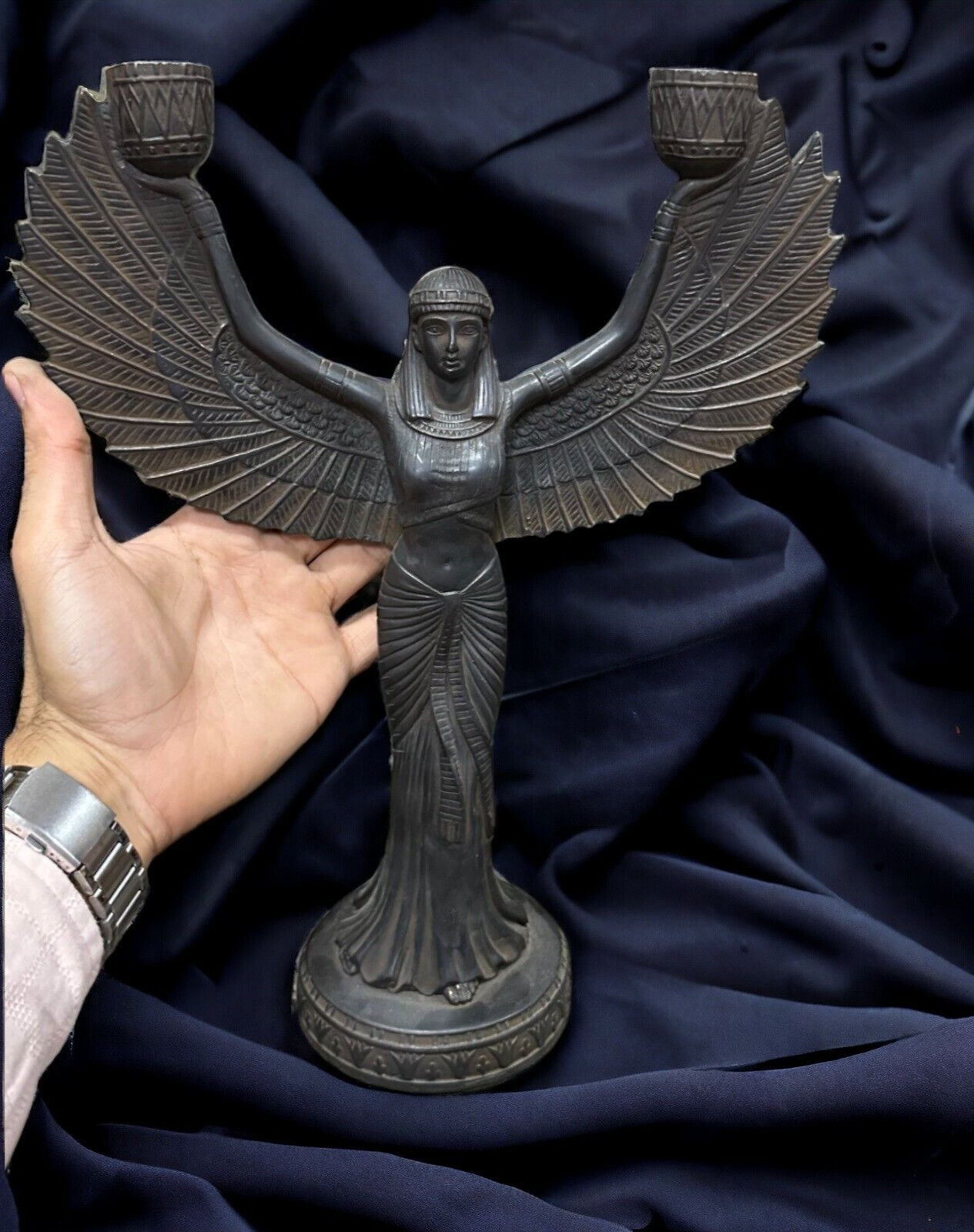 RARE ANCIENT EGYPTIAN ANTIQUITIES Isis Statue God of the Magic Pharaonic Rare BC