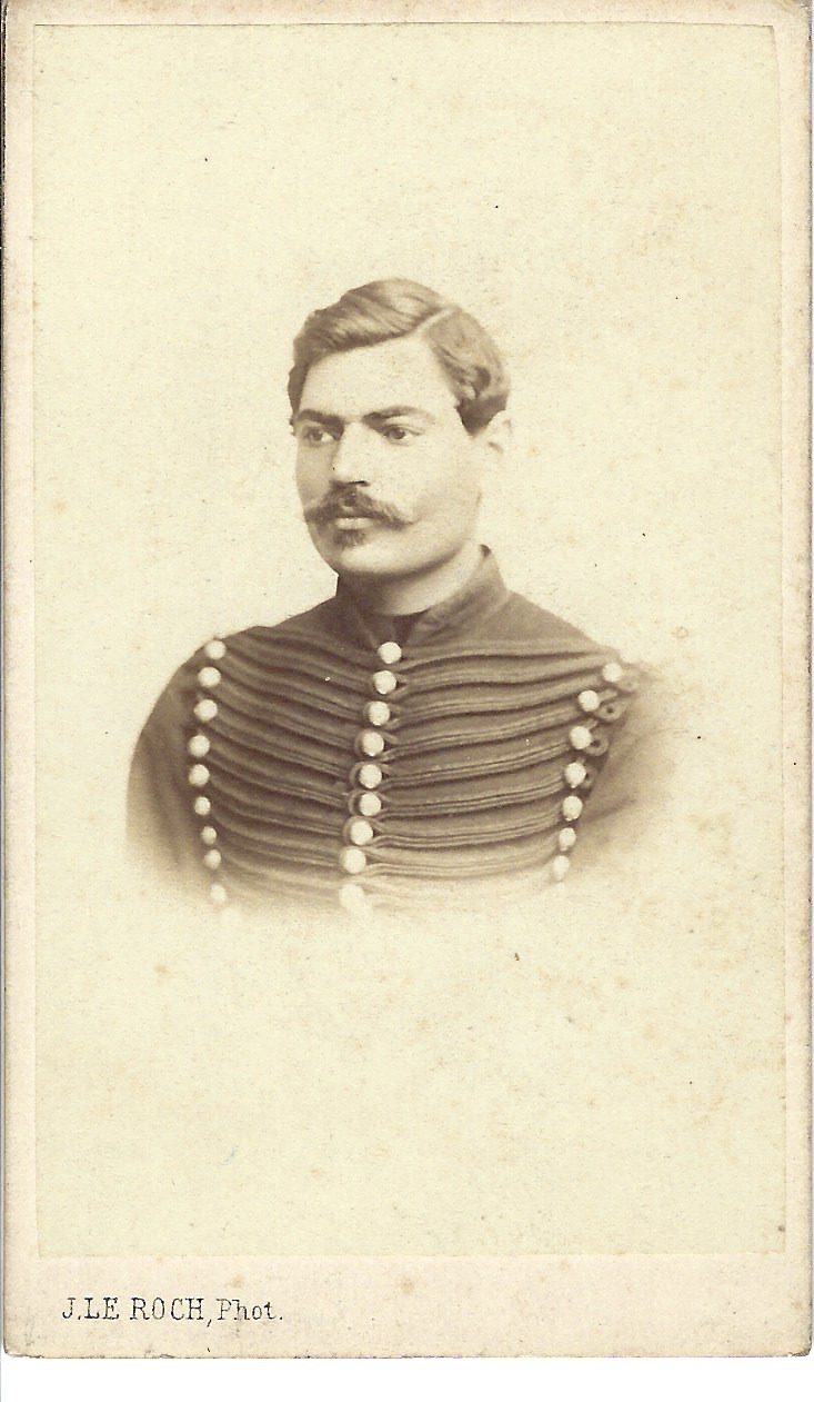 1865 Officer Horse Hunters Military CDV J Le Roch Saumur 3