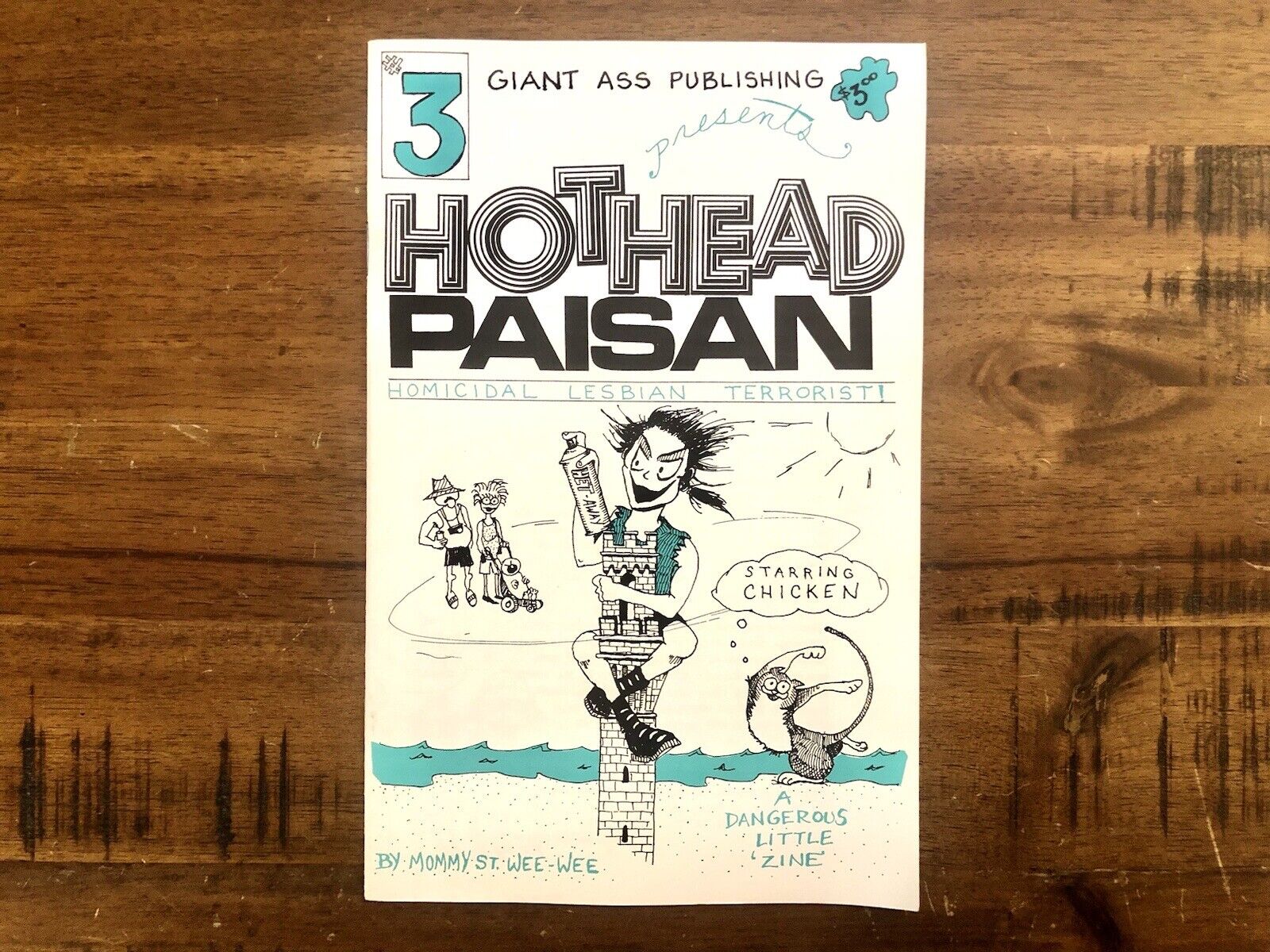 🌈 1991 Hothead Paisan: Homocidal Lesbian Terrorist #3 Comic Zine/Original