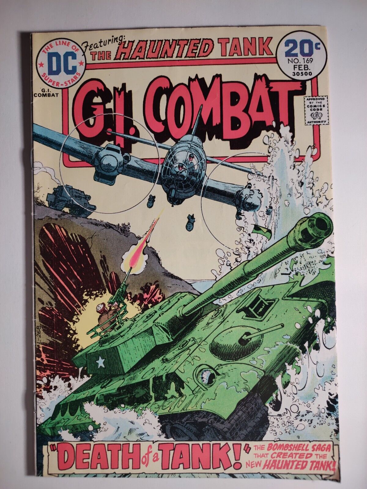 G.I. Combat #169, Vol. 22, VG/FN 5.0,   DC 1974, The Haunted Tank, Mid-Grade 