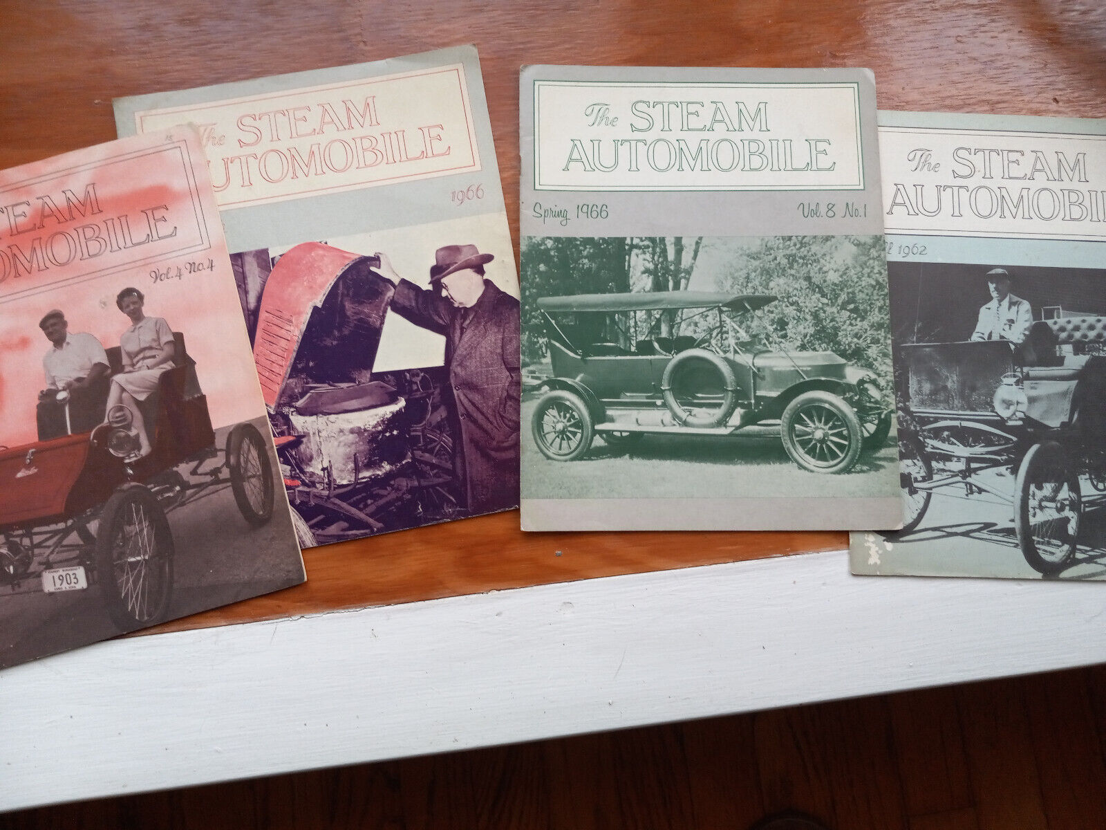 Lot of 4 Steam Automobile Magazines 1962 and 1966