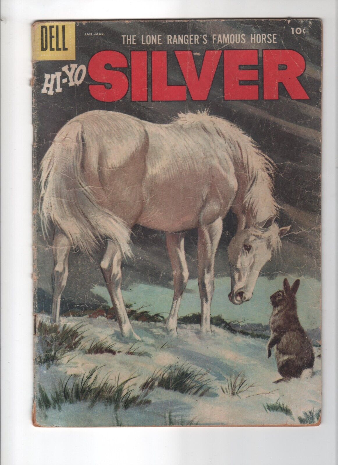 The Lone Ranger\'s Famous Horse Hi-Yo Silver #21 1957 Silver Age