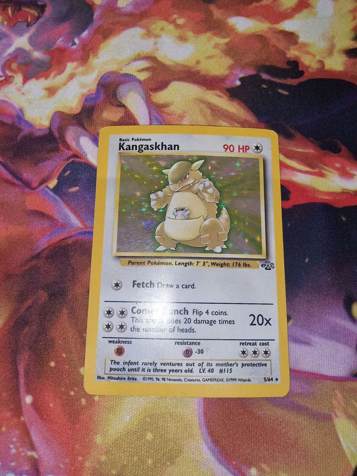 Kangaskhan Jungle Holo Pokemon Cards