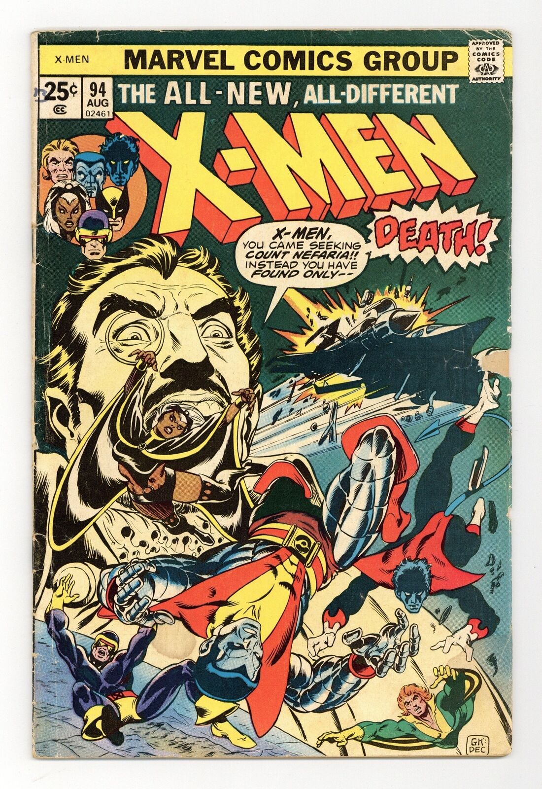 Uncanny X-Men #94 GD/VG 3.0 1975
