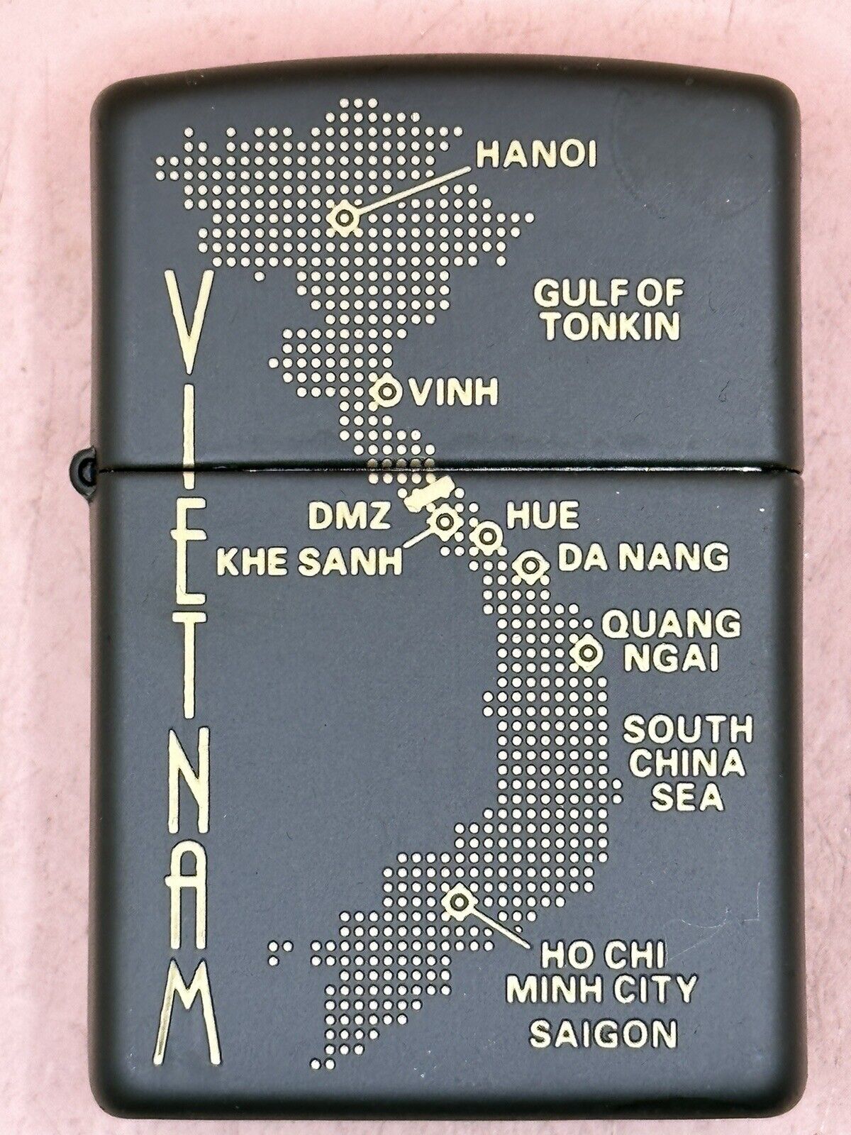 2020 Map Of Vietnam Dark Green Matte Zippo Lighter NEW