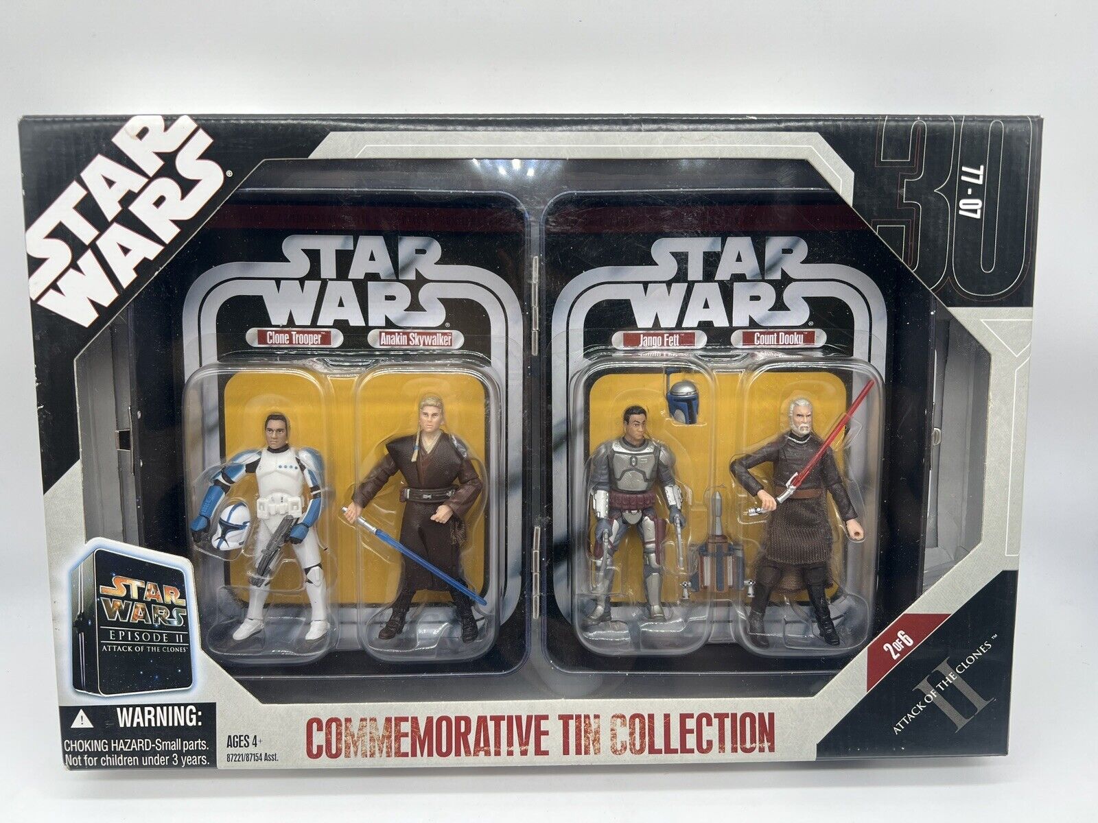 New - 2006 Hasbro Star Wars II Attack of The Clones Commemorative Tin Collection