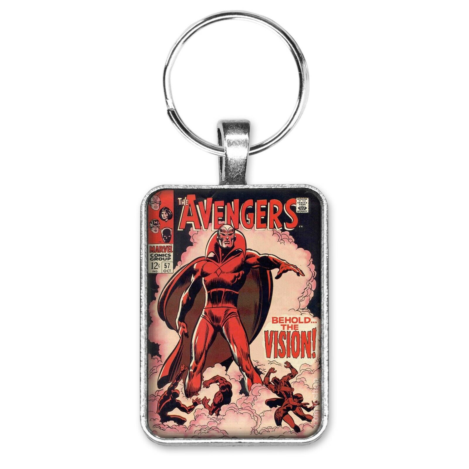 The Avengers #57 Cover Key Ring or Necklace The Vision First Appearance