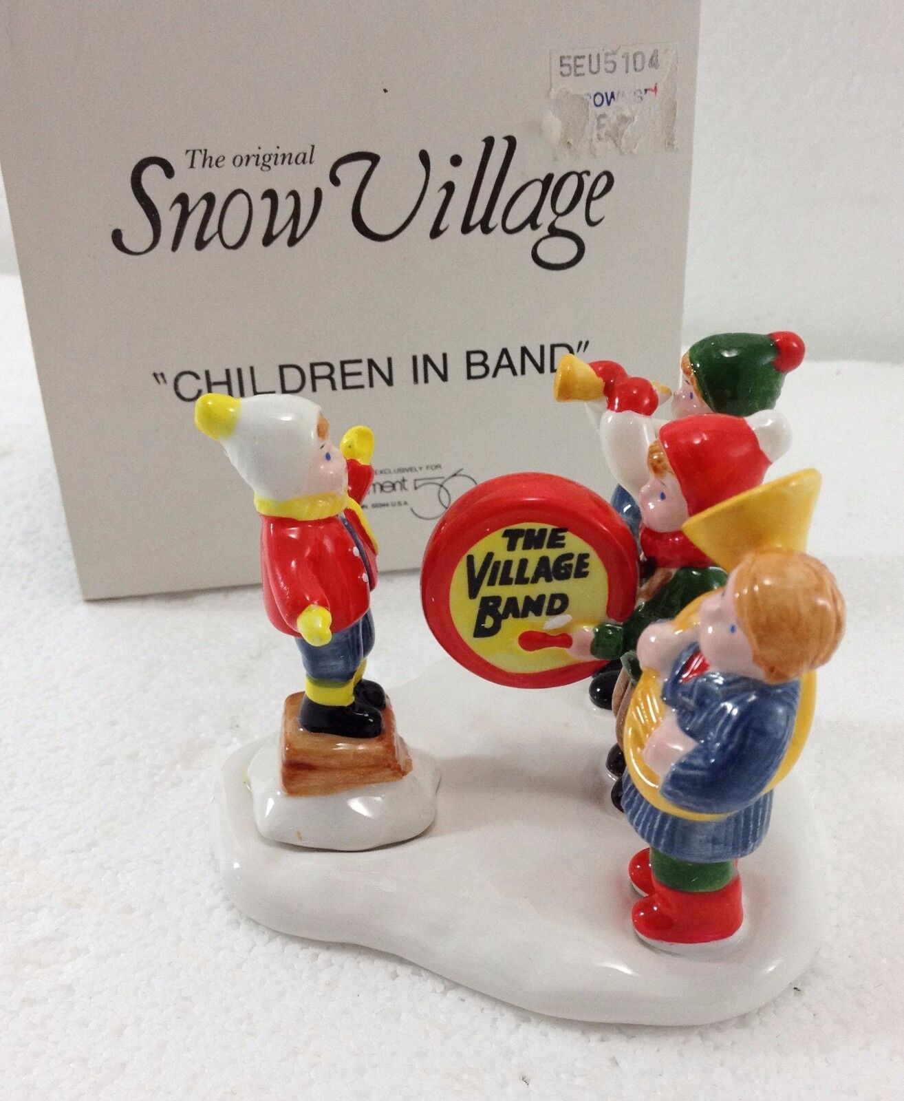 Dept 56 Original Snow Village Children in Band 5104-7 NEW