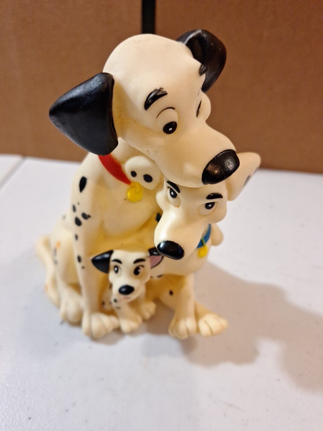 1980\'s DISNEY 101 DALMATIONS COIN BANK dog vintage Happiness Express 