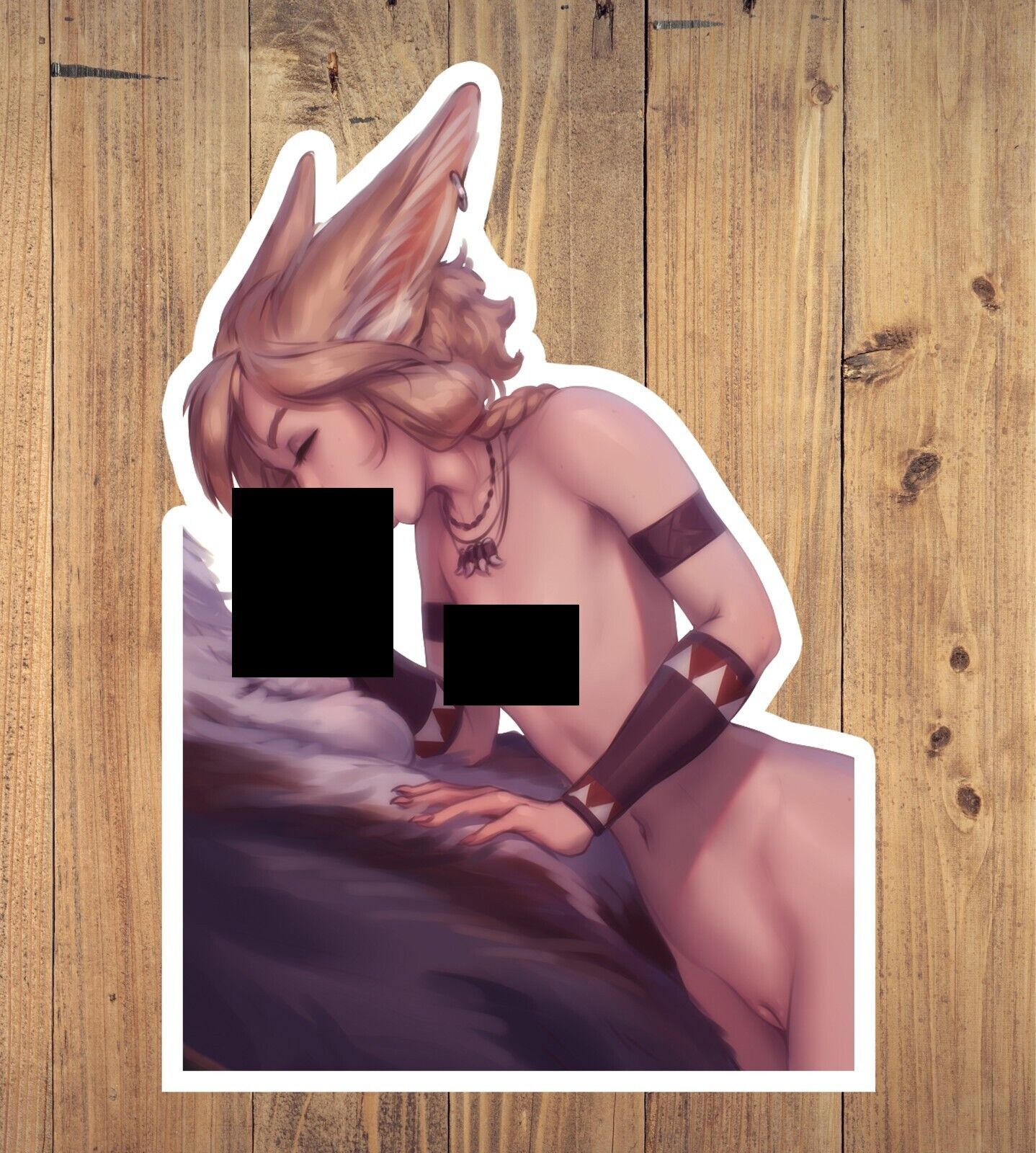 Male Werewolf Hentia/Lewd Fox Girl Giving Some Love Sticker