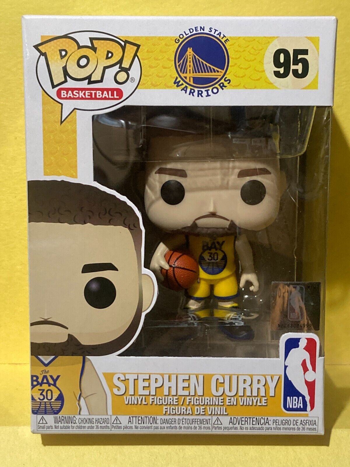 Funko POP NBA Basketball Golden States Warriors 95 Stephen Curry