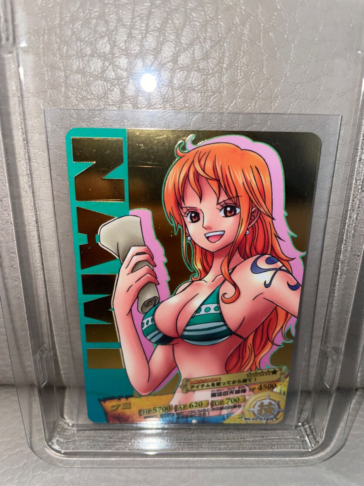 One Piece Data Carddass AR 02 Nami - NO.02-07 - Rare 2011