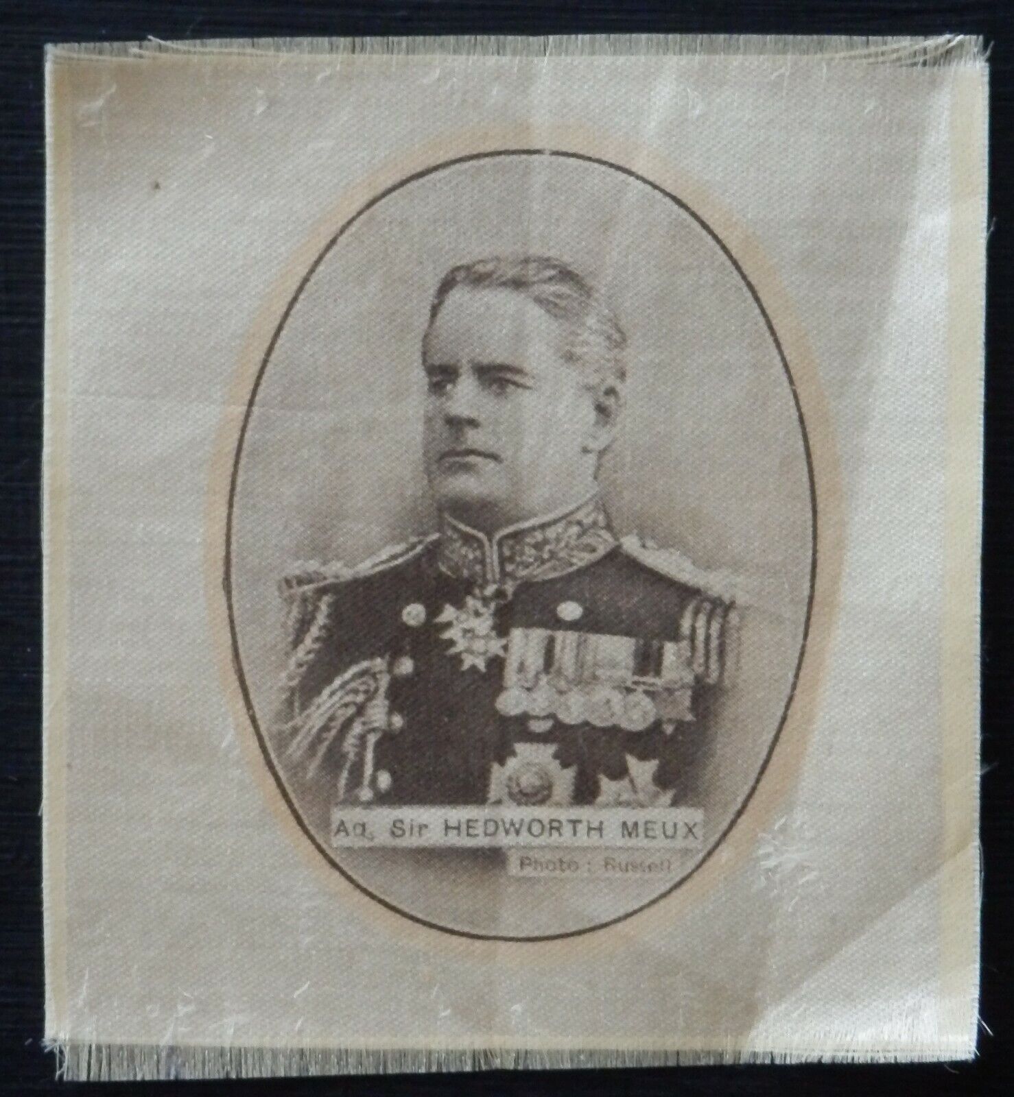 ADMIRAL SIR HEDWORTH MEUX British Admirals Sepia Silk issued in 1916