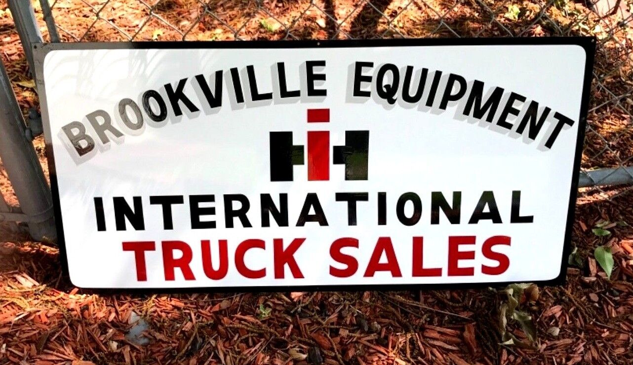 ORDER YOUR HAND PAINTED BUSINESS SIGN WITH INTERNATIONAL HARVESTER Truck IH LOGO
