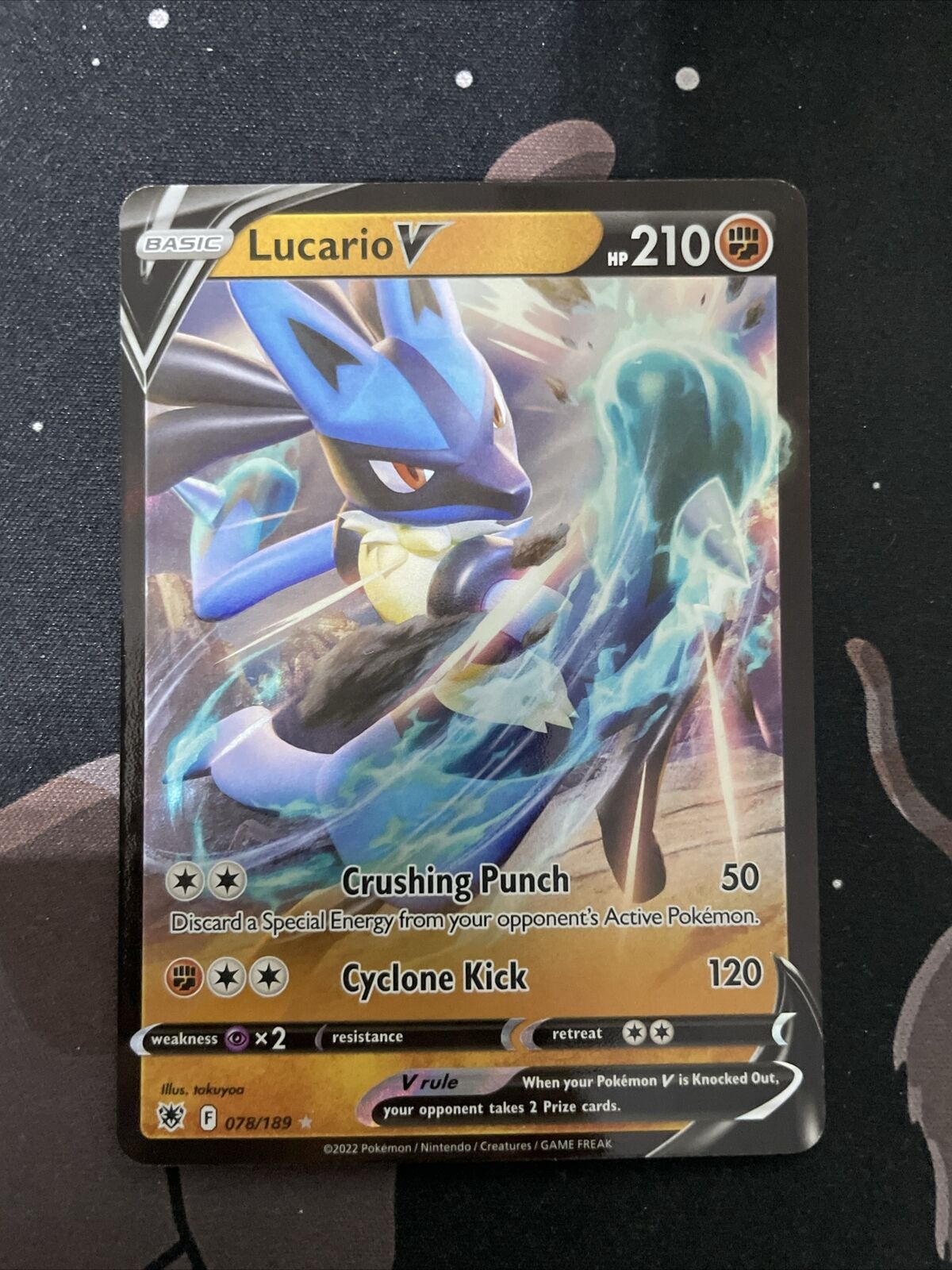 Lucario V 078/189 Ultra Rare Astral Radiance Pokemon