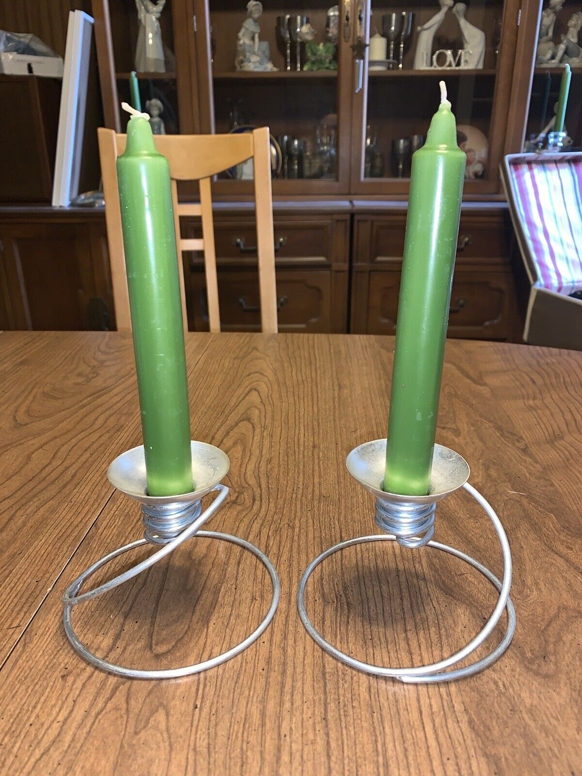 candle holders vintage Set of Two - Modern Metal Ikea? EUC