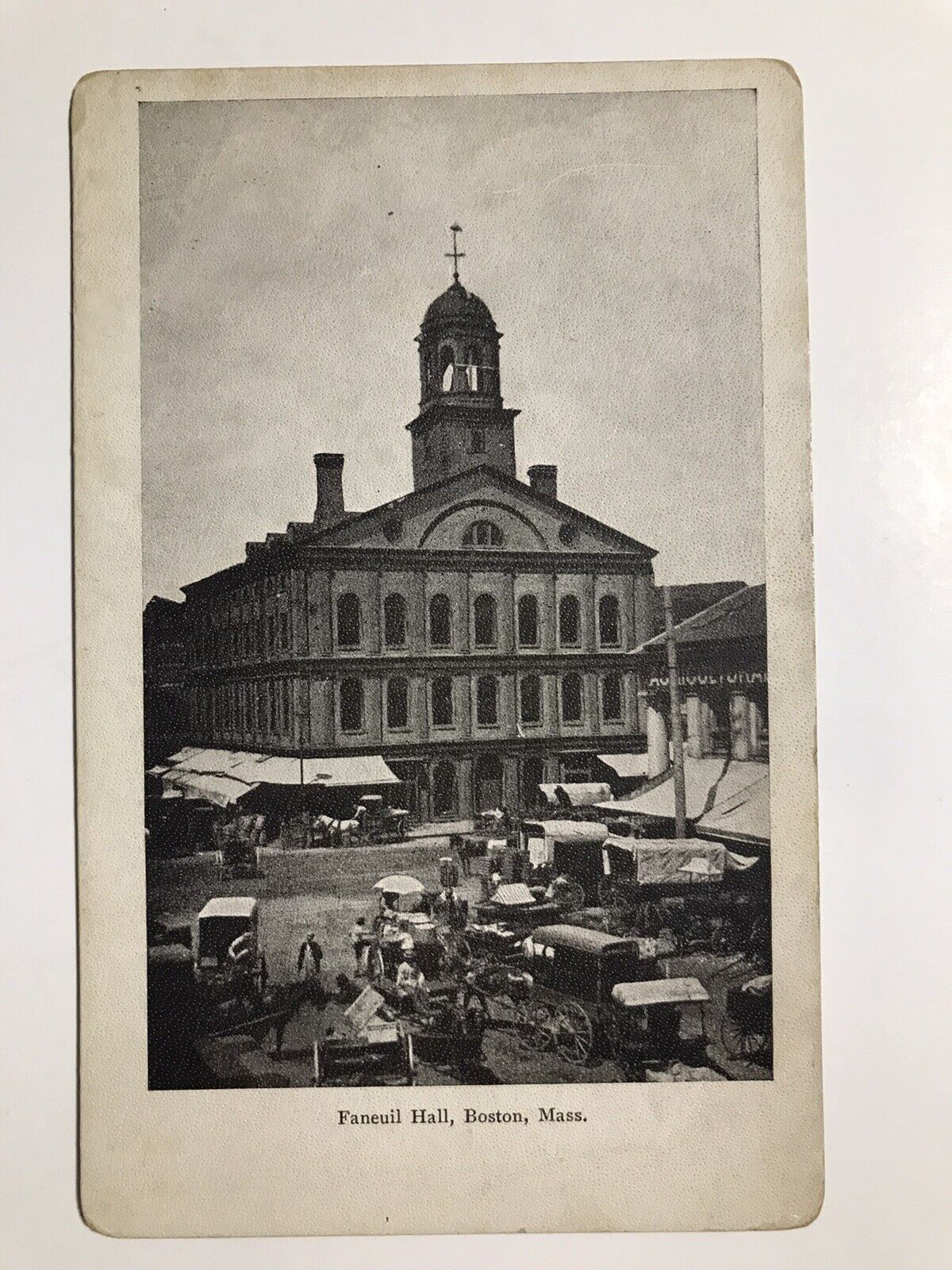 Vintage 1905 Faneuil Hall Boston Massachusetts Undivided Back Postcard