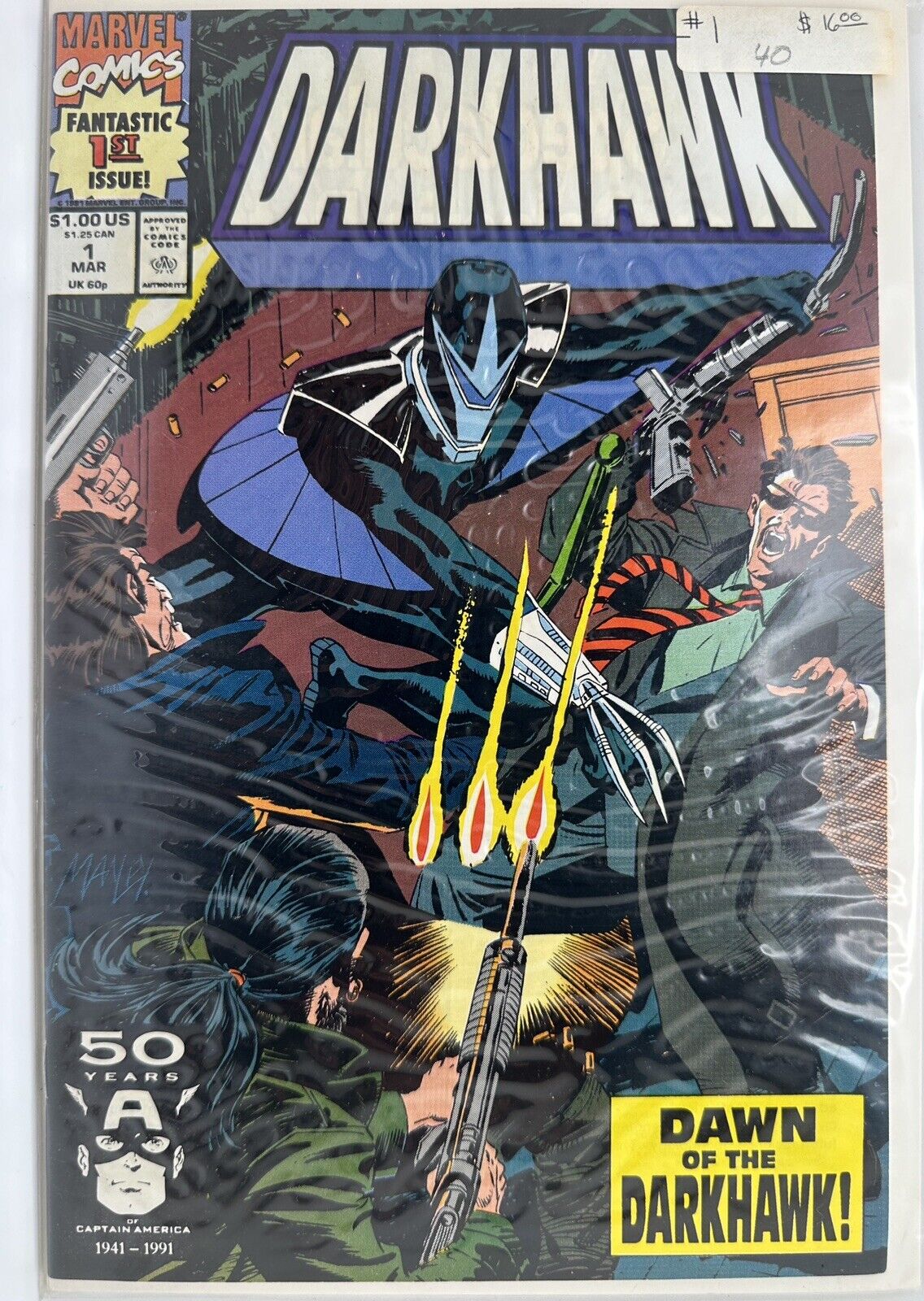 Darkhawk #1 (1991) 1st Appearance of Darkhawk.