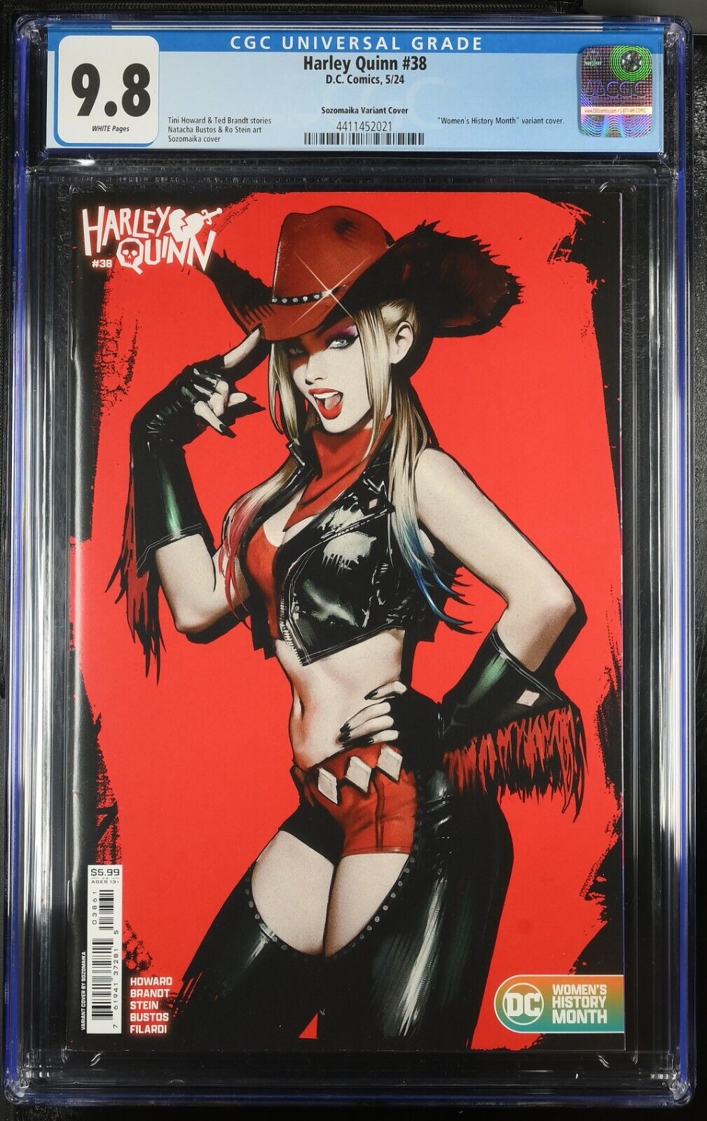 Harley Quinn #38 Sozomaika Variant CGC 9.8 DC Comics 