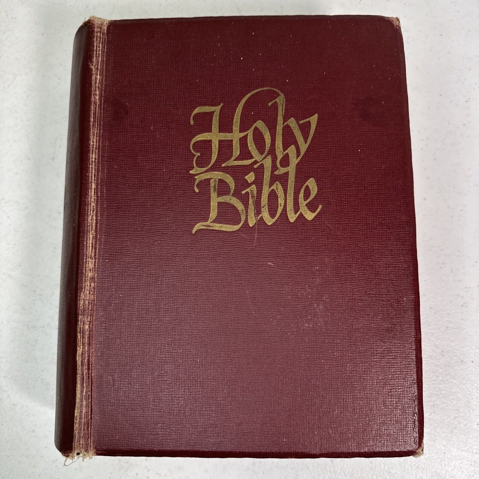 Vtg Holy Bible Catholic 1960 J J Little & Ives