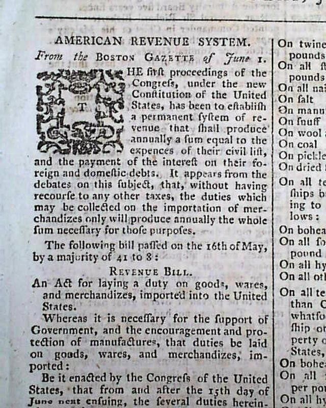 PRE-STORMING OF THE BASTILLE French Revolutionary War Beginning 1789 Newspaper
