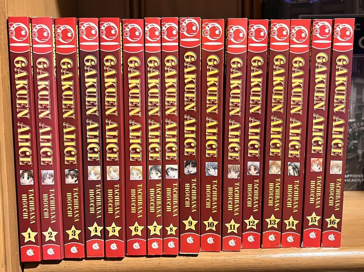 Gakuen Alice Manga Volumes 1-16 Complete Lot First Edition New Condition