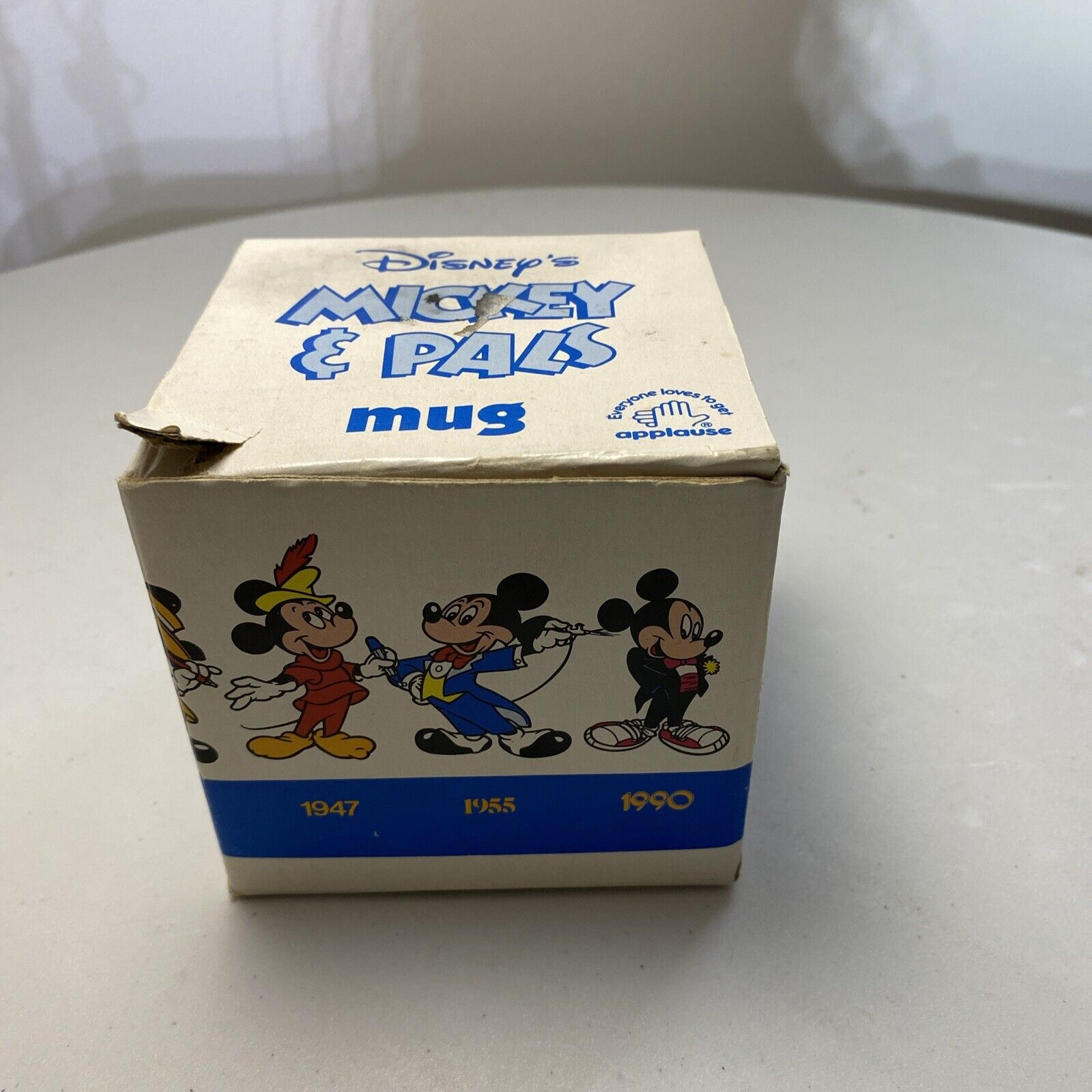 Vintage Disney Applause Mickey & Pals Mickey Thru the years Mug in Original Box