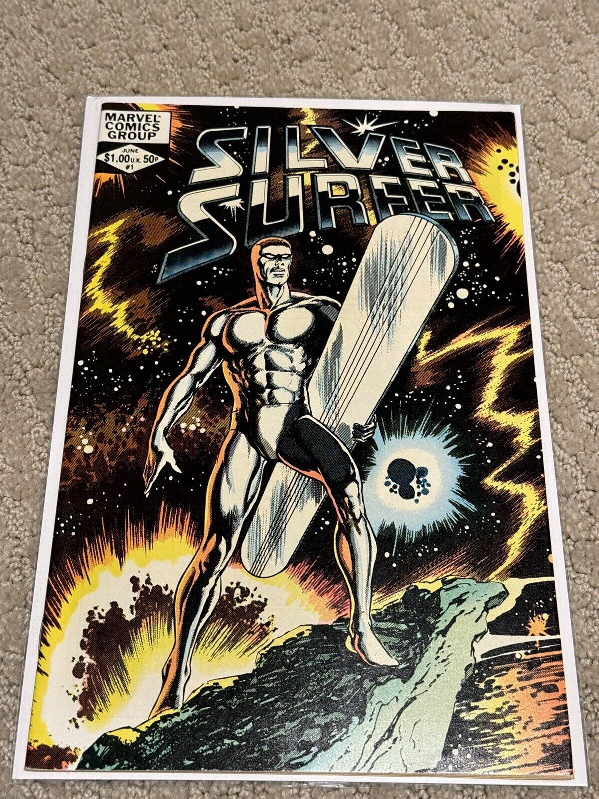 Silver Surfer #1 Comic Book Volume 2 1982 One Shot High Grade Near Mint Marvel