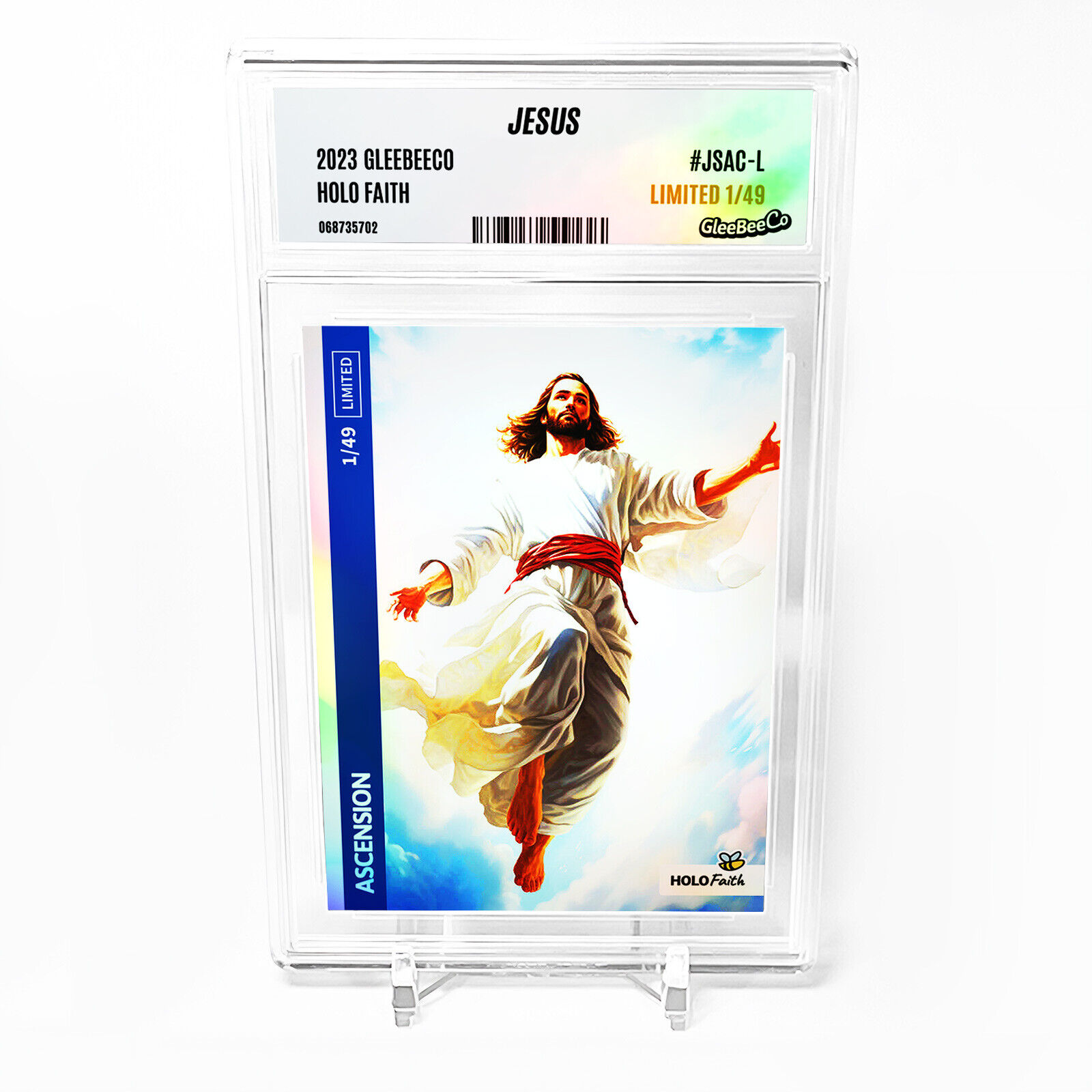 JESUS Ascending Art Card 2023 GleeBeeCo Holo Faith #JSAC-L /49 Made
