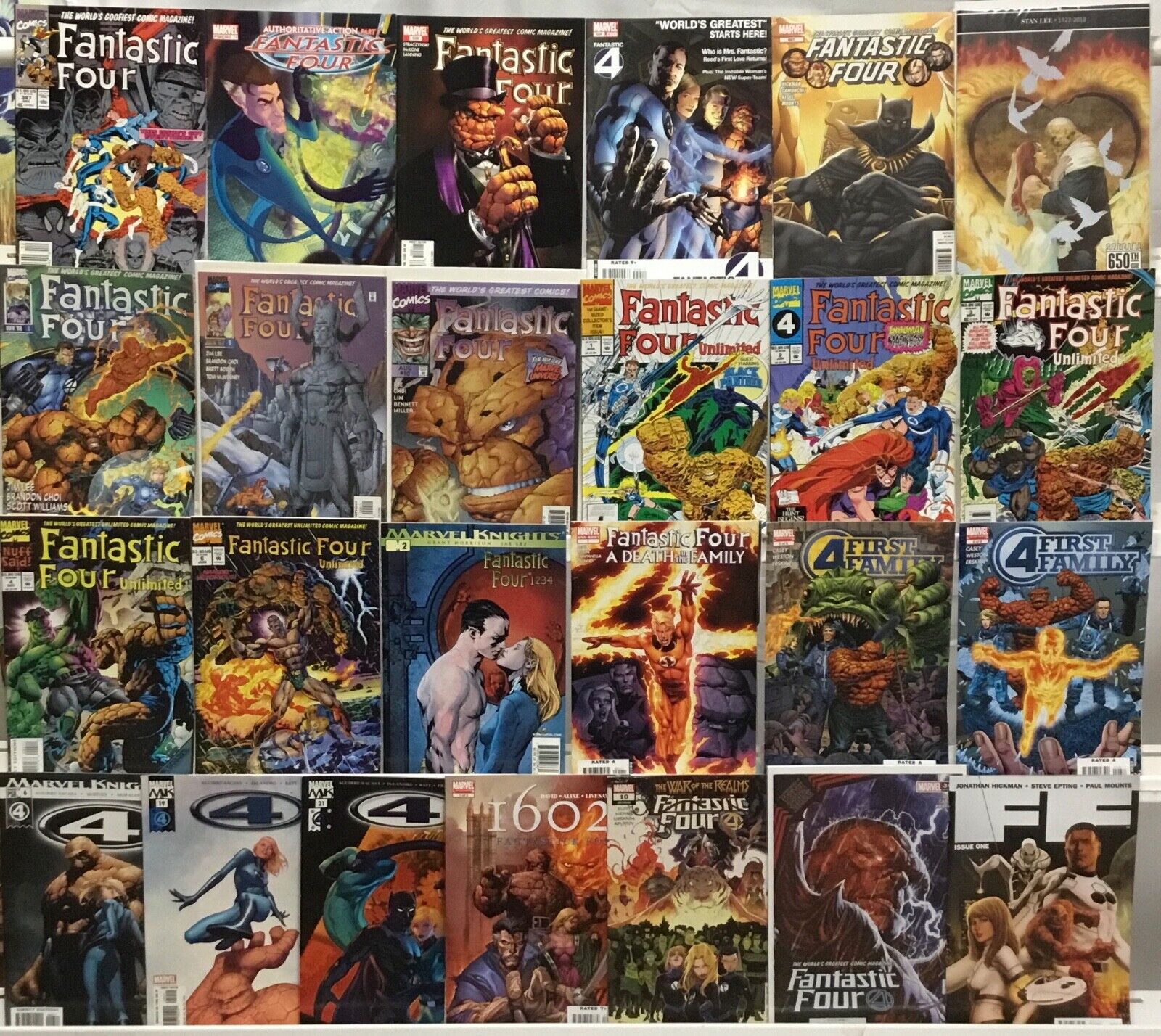Marvel Comics Fantastic Four Comic Book Lot of 25 - 1602, Marvel Knights, FF