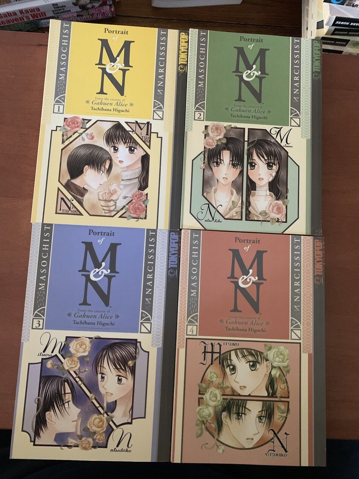 Portrait of M & N Vol. 1-4 Tachibana Higuchi English Manga