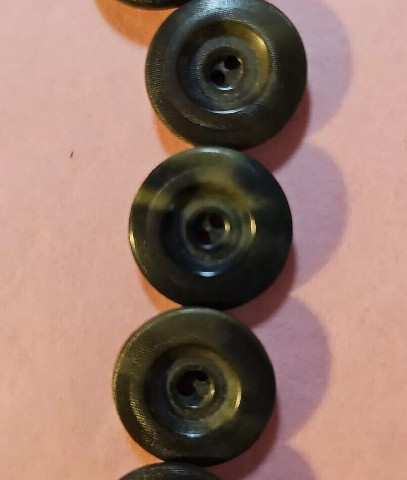 Antique Vintage Green Marbled Bakelite Buttons 5/8\